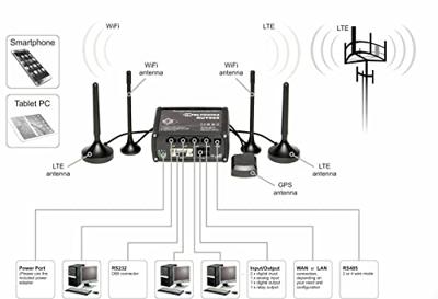 Teltonika RUT955 draadloze router Fast Ethernet 4G zwart