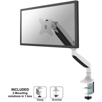 Neomounts nm-d750white tv/ monitor full motion desk gas-spring mount, 10-32", 9 kg, heigh