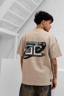 Jorcustom Poetry ln Motion Loose Fit T-Shirt Heren Beige - Maat XL - Kleur: Beige | Soccerfanshop