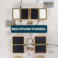 Princess 104040 Tafelgrill Elektrisch Zwart, Bamboe - thumbnail