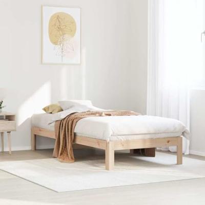 Bedframe zonder matras massief grenenhout 80x200 cm Bedframe zonder matras massief grenenhout 80x200 cm