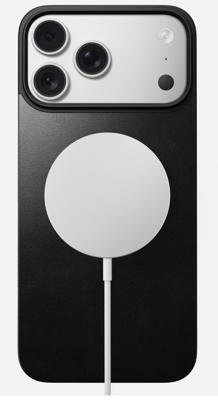 Nomad Magnetic Leather Case iPhone 17 Pro Max Zwart Horween