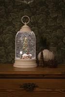 Konstsmide 4292-200 LED-lantaarn Kerstmarkt Warmwit LED Wit Watergevuld, Timer - thumbnail