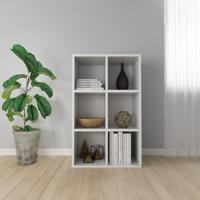 VidaXL Boekenkast/dressoir 66x30x98 cm bewerkt hout wit - thumbnail
