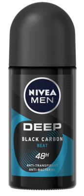 Nivea Men Deep Black Carbon Beat Anti-Transpirant Roller