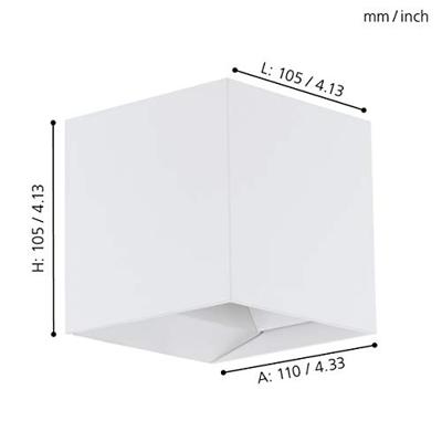 Eglo Design muurspotCalpino wit - 97241