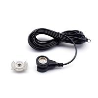 Quadrios ESD-aardingskabel 3.60 m Klem, Drukknop 10 mm, Ringkabelschoenaansluiting - thumbnail