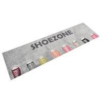 VidaXL Keukenmat wasbaar shoezone-print 45x150 cm fluweel - thumbnail