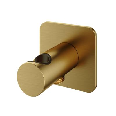 Handouchehouder Hotbath Gal Met Wanduitlaat Geborsteld Messing PVD Handouchehouder Hotbath Gal Met Wanduitlaat Geborsteld Messing PVD