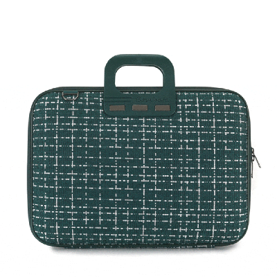 Bombata laptoptas Tweed 15,6 inch 43 x 33 x 7 cm nylon groen