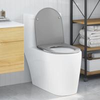 VidaXL Toiletzitting grijs 47 x 36 x 3,4 cm duroplast - thumbnail