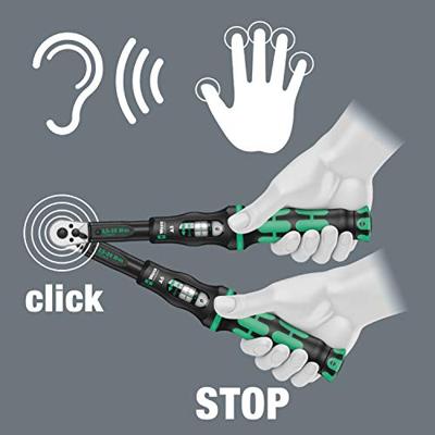 Wera Click-Torque A 5 draaimomentsleutel met omschakelratel, 1/4 duim vierkant, 2.5 - 25 Nm - 1 stuk(s) - 05075604001