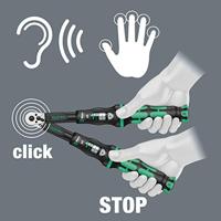 Wera Click-Torque A 5 draaimomentsleutel met omschakelratel, 1/4 duim vierkant, 2.5 - 25 Nm - 1 stuk(s) - 05075604001 - thumbnail