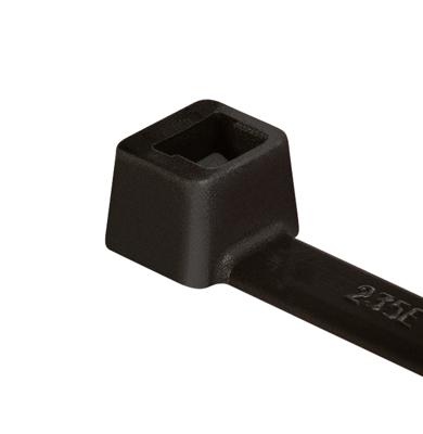 HellermannTyton 111-03260 T30R-W-BK-C1 Kabelbinder 150 mm 3.50 mm Zwart Weerbestendig 100 stuk(s)
