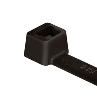 HellermannTyton 111-03260 T30R-W-BK-C1 Kabelbinder 150 mm 3.50 mm Zwart Weerbestendig 100 stuk(s) - thumbnail