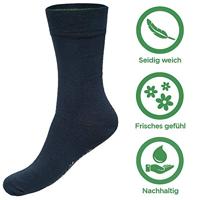 3-paar unisex sokken BEAU - Bamboe heren en dames sokken - Donkerblauw - Zwart - thumbnail