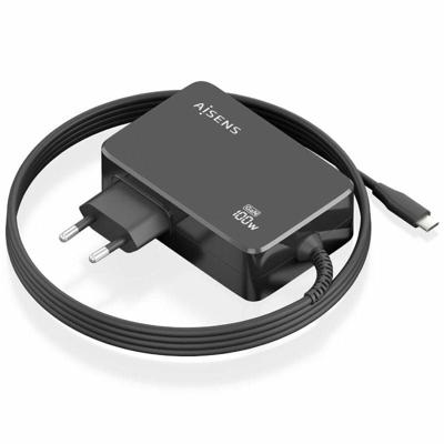 CARGADOR AISENS GAN 100W PD3.0 1XUSB-C 1.8M NEGRO