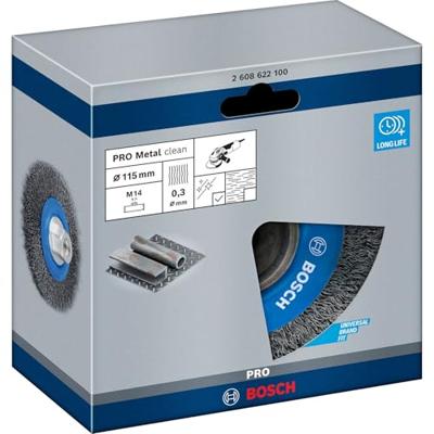 Bosch Accessoires Schijfborstel 115 mm, 0,3 mm, 11000 U/ min, 14 1st - 2608622100