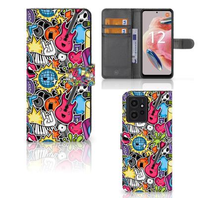 Xiaomi Redmi Note 12 4G | Wallet Case | met Pasjes | Punk Rock
