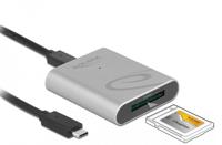 DeLOCK 91751 geheugenkaartlezer USB 3.2 Gen 1 (3.1 Gen 1) Type-C Zilver - thumbnail
