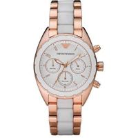 Emporio Armani Staal Wit Roze Wit Vrouw Ar5942 - thumbnail