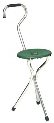 Trio Popular wandelstok met zitje zwart Trio Popular wandelstok met zitje zwart