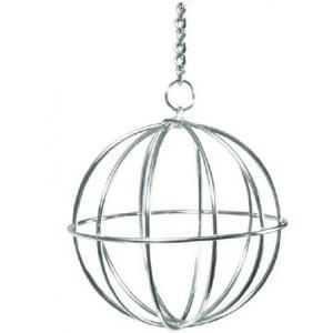 Beeztees Chroom Voederbal Hooibal voor Knaagdier 8cm