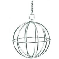 Beeztees Chroom Voederbal Hooibal voor Knaagdier 8cm - thumbnail