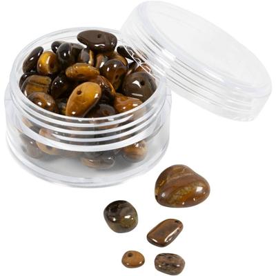 Creativ Company Kristallen kralen, tijgeroog, d 7-12 mm, gatgrootte 1 mm, ca. 63 stuk, bruin, 63 stuk/ 1 doos Creativ Company Kristallen kralen, tijgeroog, d 7-12 mm, gatgrootte 1 mm, ca. 63 stuk, bruin, 63 stuk/ 1 doos