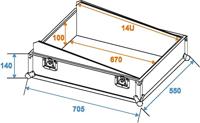 Omnitronic MCB-19 14U 19 inch topload flightcase - thumbnail