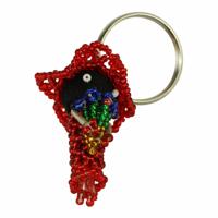 Sleutelhanger Meisje met Boeket Rood - thumbnail