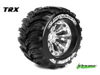 Louise MT-CYCLONE Medium banden op chrome velgen voor 1/8 MT - 1/2 offset - thumbnail