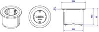 Bachmann 926.000 Stopcontact (onderbouw) Aanraakbeveiliging IP20 Zwart - thumbnail