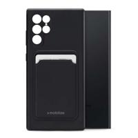 Mobilize Rubber Gelly Card Case Samsung Galaxy S23 Ultra 5G Matt Black - thumbnail