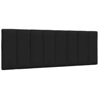 Bedframe zonder matras "Hanko" stof zwart 140x190 cm - thumbnail