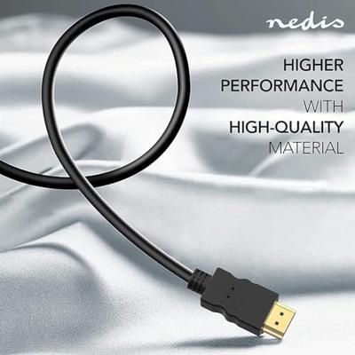 Nedis Ultra High Speed ??HDMI™-Kabel | HDMI™ Connector | HDMI™ Connector | 8K@60Hz | 48 Gbps | 1.00 m | Rond | 6.0 mm | Zwart | Label - CVGL35000BK10