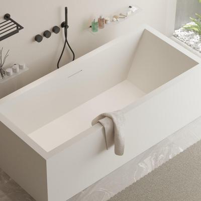 Ligbad Vrijstaand Ideavit Solidvitas 180x80x58 cm Solid Surface Mat Wit Ligbad Vrijstaand Ideavit Solidvitas 180x80x58 cm Solid Surface Mat Wit