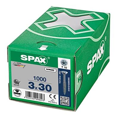 SPAX 0191010300305 R 88091 Senkkopf/T-STAR TG Houtschroef 3 mm 30 mm T-STAR plus Staal WIROX 1000 stuk(s) SPAX 0191010300305 R 88091 Senkkopf/T-STAR TG Houtschroef 3 mm 30 mm T-STAR plus Staal WIROX 1000 stuk(s)