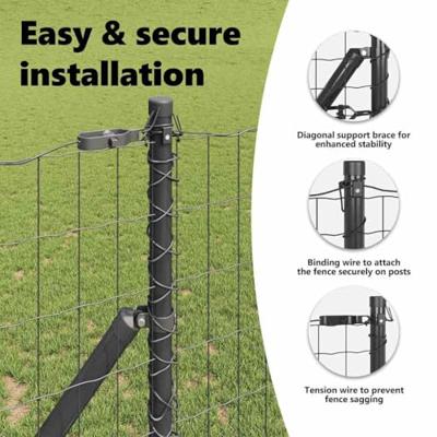 VidaXL Hek met paal grijs 1,2 x 10 m staal en pvc