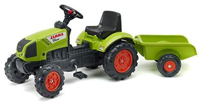 Falk Claas traptractor met aanhanger