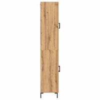 Hoge kast 2 pcs artisanaal eikenkleurig 69,5 x 34 x 180 cm - thumbnail