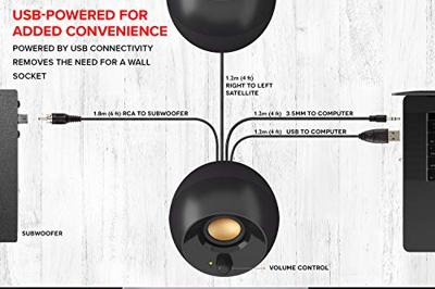 Speakers Creative Technology Creative Pebble Plus Zwart - thumbnail
