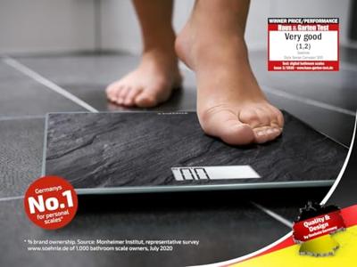 Soehnle 63881 style sense compact 300 digitale personenweegschaal leisteenlook Soehnle 63881 style sense compact 300 digitale personenweegschaal leisteenlook