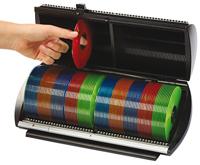 MediaRange BOX81 CD-doosje Opbergdoos 100 schijven Zwart - thumbnail