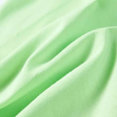 Kindershirt met doelprint 128 limoenkleurig