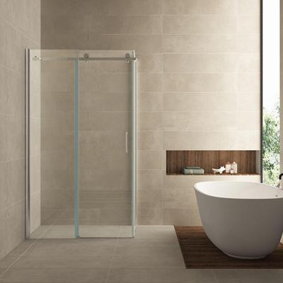 Pared cabine met 1 schuifdeur 1200 x 800 x 2000 x 8 mm nano helder glas/chroom