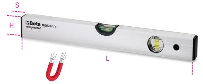 Beta 1696B200 Waterpas | 2 Libellen | Koker | 200 mm - 016960202