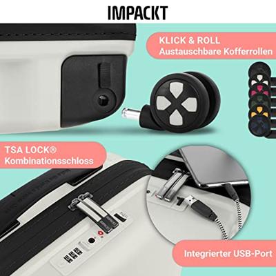 IMPACKT TROLLEY S 4 WIEL 55 CM POLAR WHITE