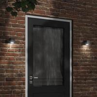 VidaXL Buitenwandlamp gegoten aluminium zwart - thumbnail