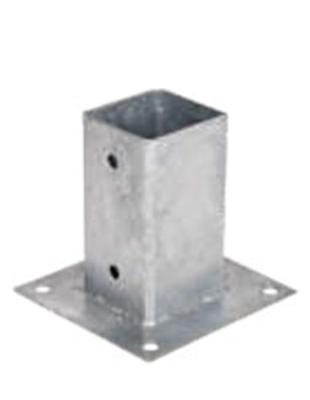 Parasolvoet Faura f50003 Vierkant Gegalvaniseerd staal 9 x 9 x 15 cm M10